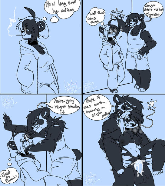 Nsfw 4 Panel Sketch Comic Example 1